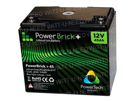 PowerBrick+ Batterie lithium 12V 45Ah PB+12/45