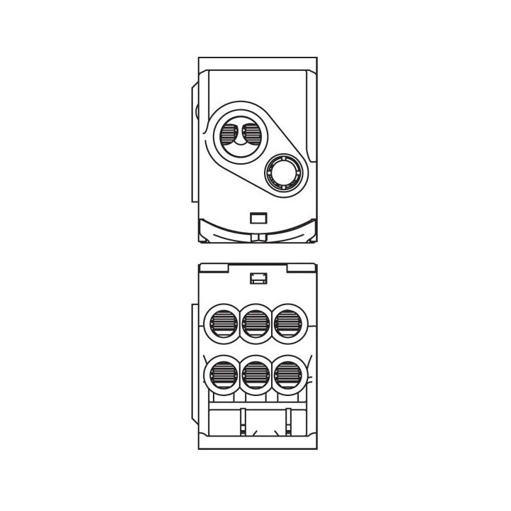 Single-pole distributor 125A