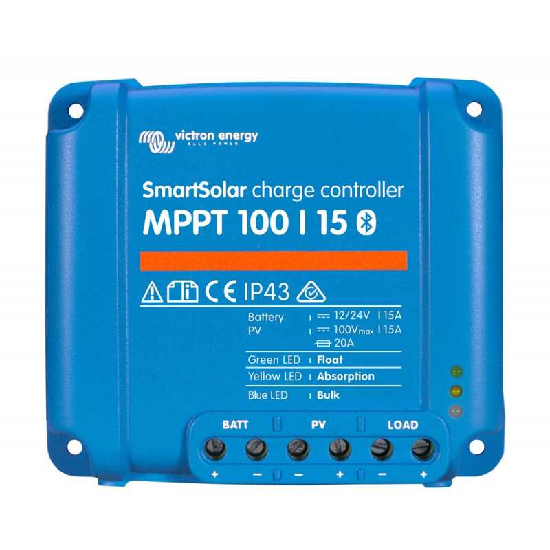 Controlador MPPT Victron SmartSolar 75/10-15 & 100/15-20