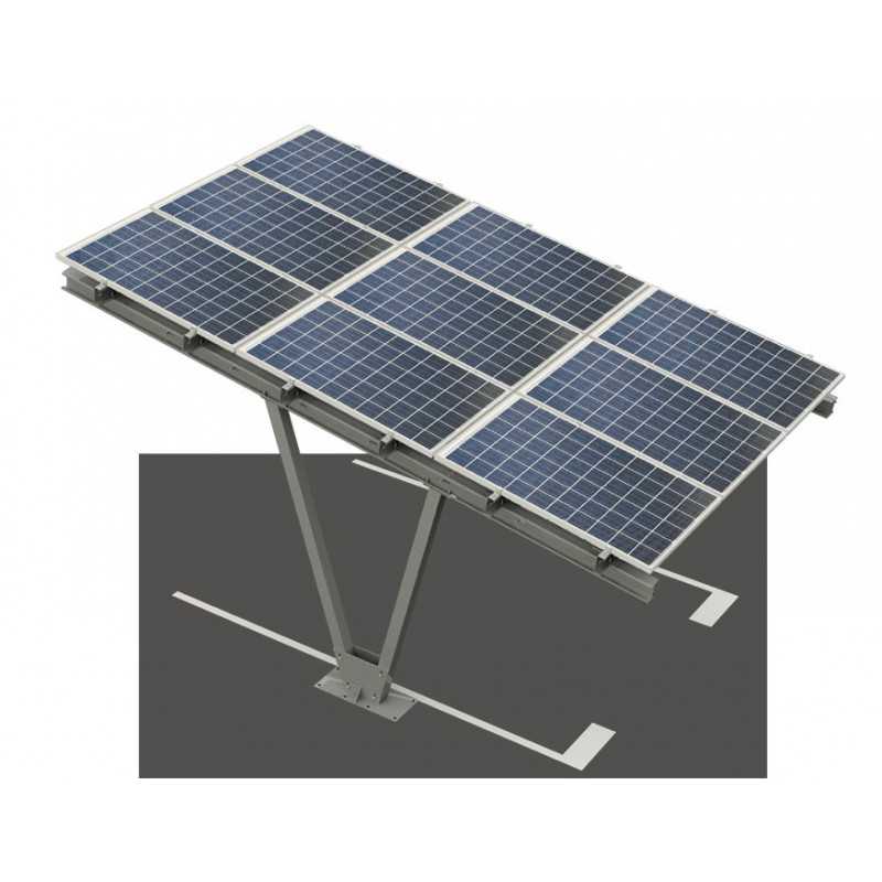 Carport photovoltaïque simple