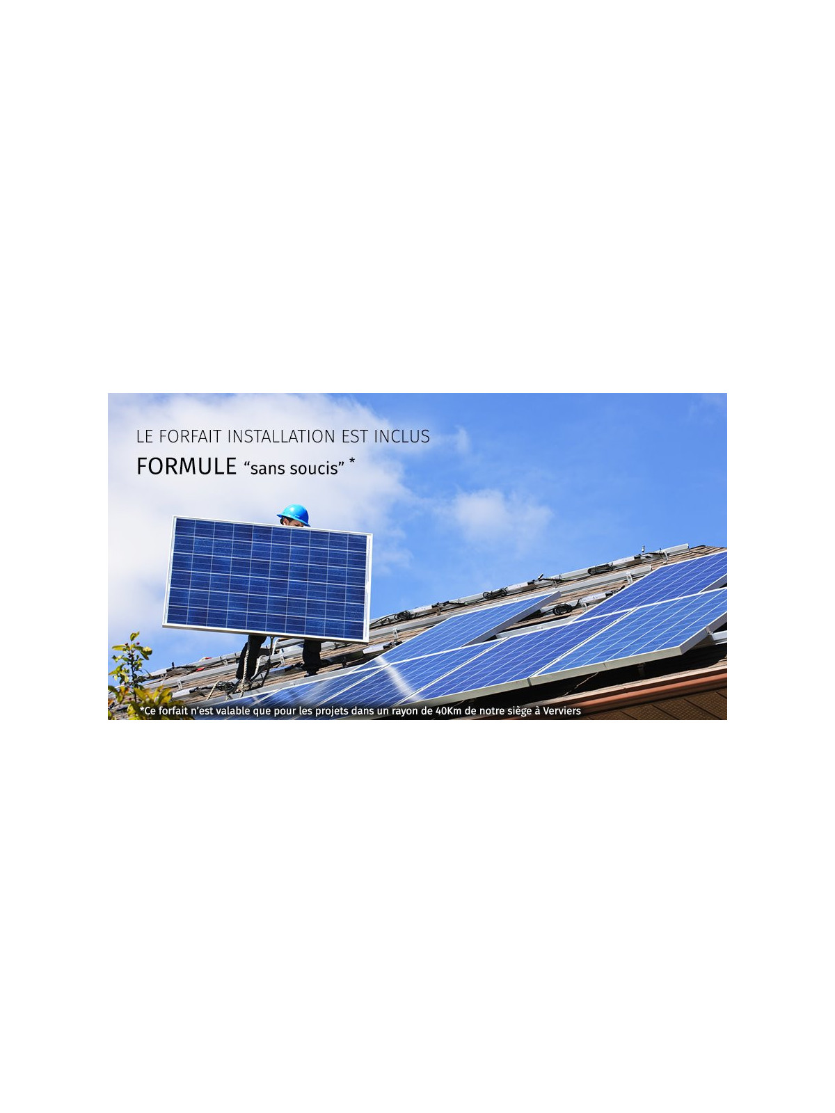 Installations solaire de 12 panneaux - 3kW