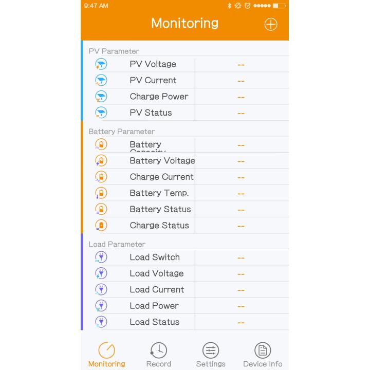 Adaptateur Bluetooth pour régulateurs SRNE