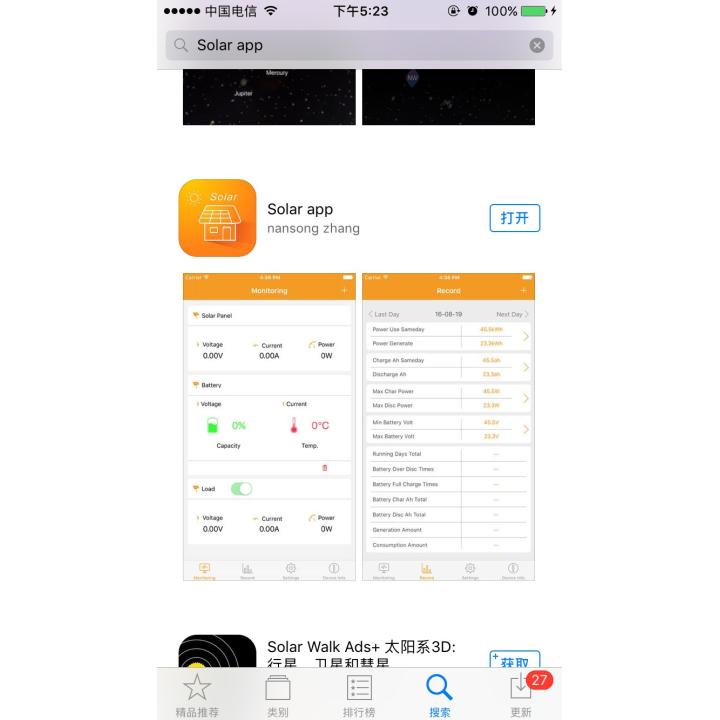 Bluetooth-adapter voor SRNE-controllers