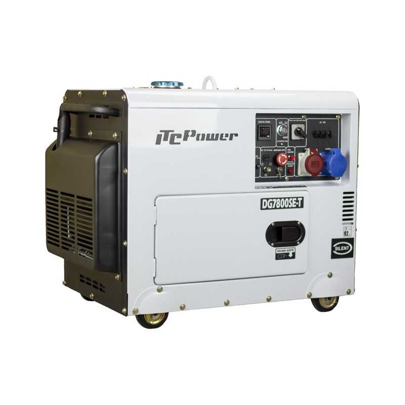 Generador insonorizado de doble voltaje DG-7800SE-T de 6 kW / 7 kVA