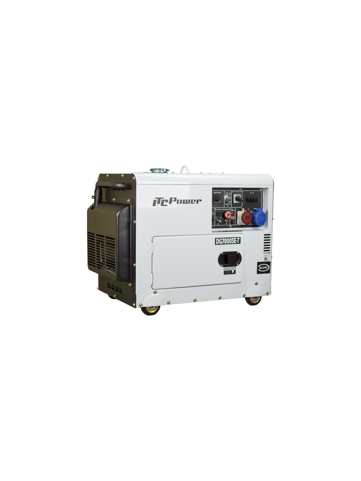 Soundproofed dual-voltage generator 6kW / 7kVA DG-7800SE-T