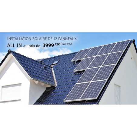 Installations solaire de 12 panneaux - 2.5kW