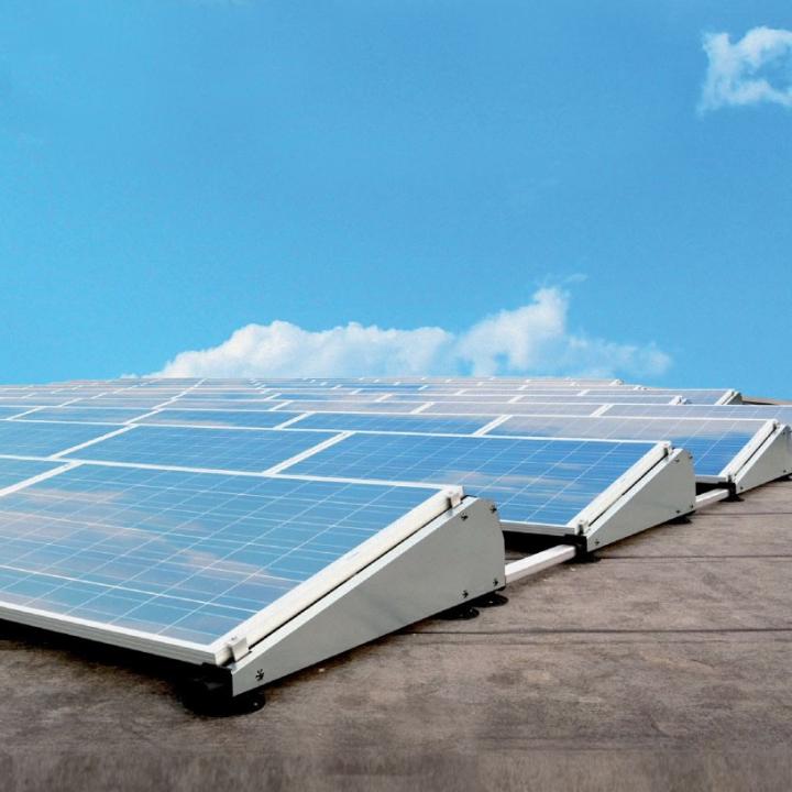 Structure for solar panel installation