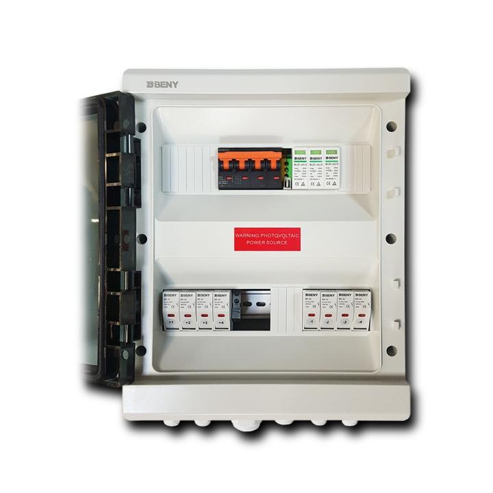 Coffret de mise en parallèle 5 entrées avec parafoudre et sectionneur + 2m de 16²