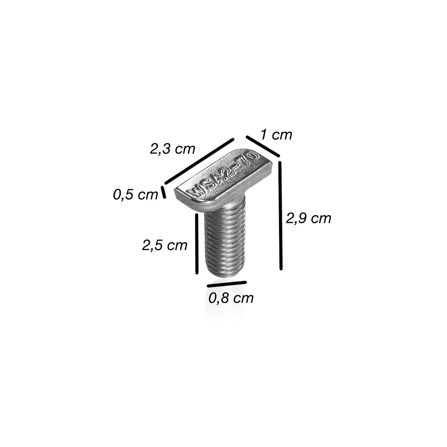 Boulons et écrous - M20 X 120mm - 4/pqt Boulons et écrous - M20 X 120mm - 4/pqt