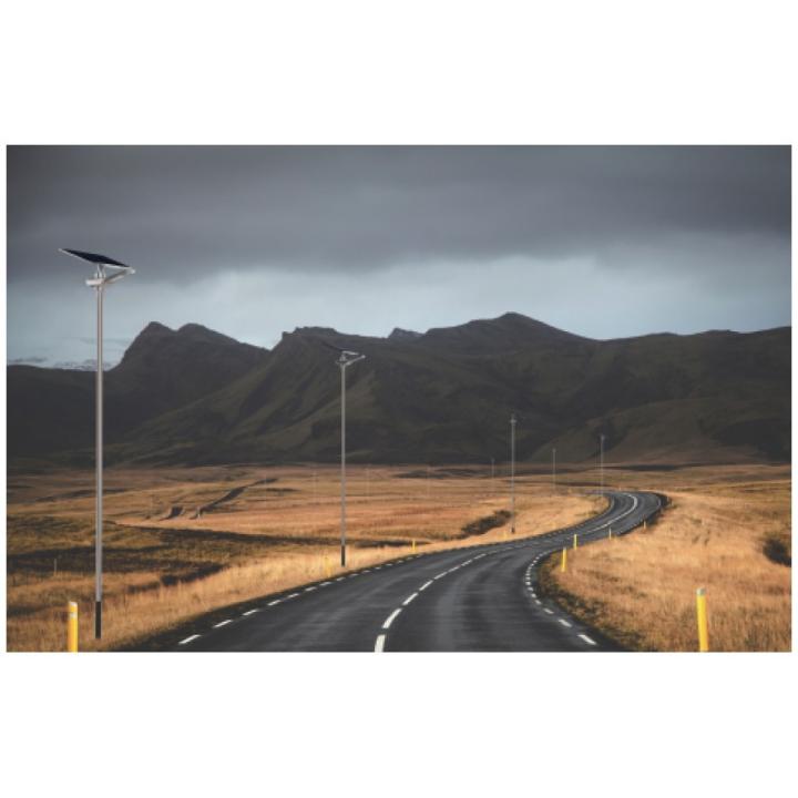 Luz de calle solar - LED independiente de 100w - Panel de 30W