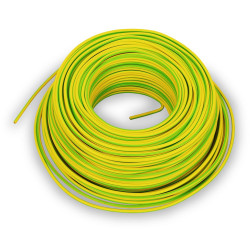 Green/yellow soft earth cable H07V-K ECA 16 mm2