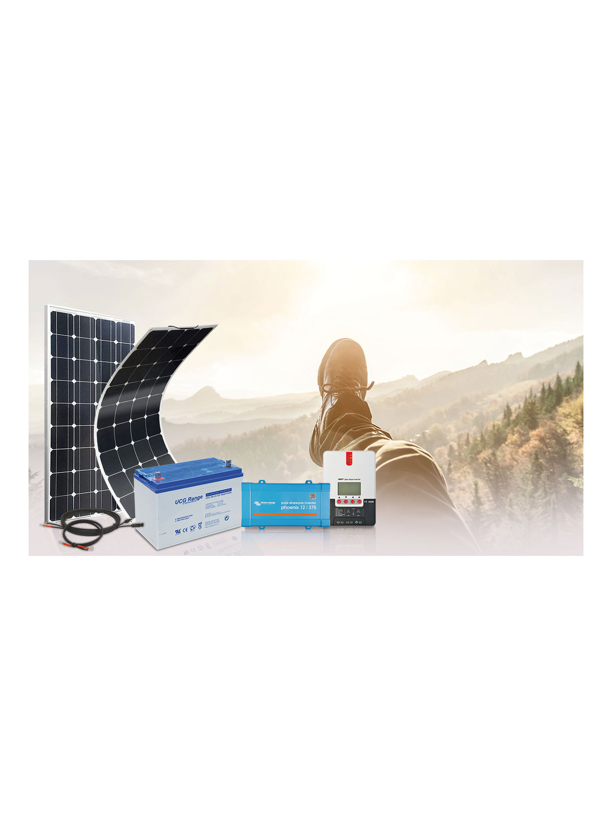 Survivalist solar kit 200Wp