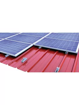 Fijación para trapecio ligero chapa ondulada + placa final