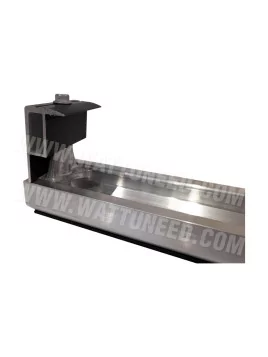 Fastener for trapeze light corrugated sheet metal + NVT end plate