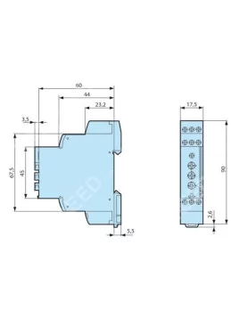 Crouzet MUR3 - Zeitrelais 8A