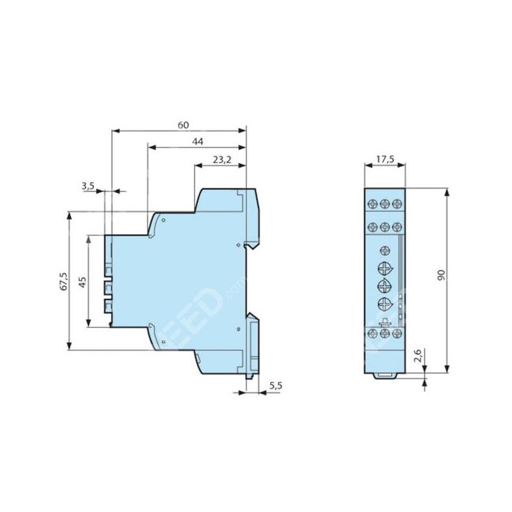 Crouzet MUR3 - Timer relay 8A