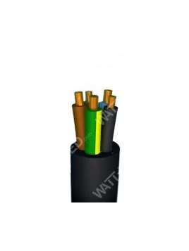 Neoprene flexible cable black H07RN-F ECA 5G4 450/750V per meter