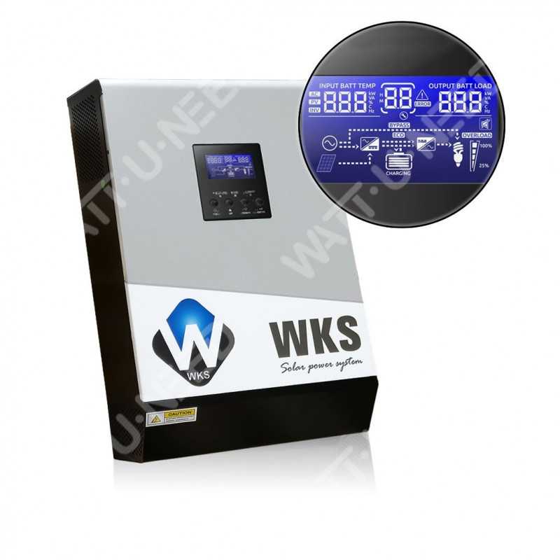 WKS Plus 3kVA 24V 25A hybrid inverter