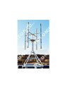 Ecorote wind mast with flat roof structure 