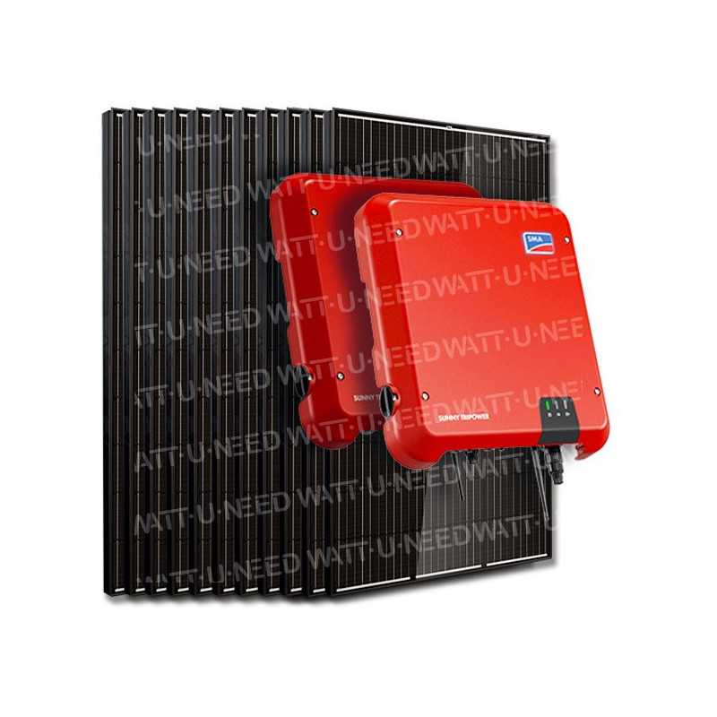 Kit de 20 paneles de consumo / reinyección 6000W SMA clasificación sin almacenamiento 