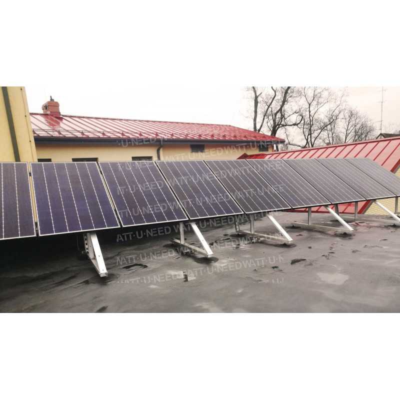 Aluminium adjustable photovoltaic panel support
