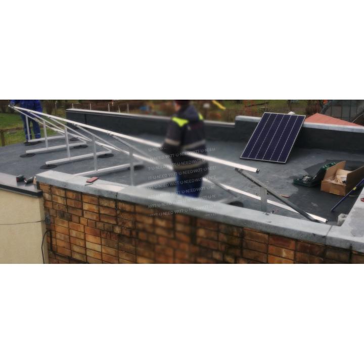 Aluminium adjustable photovoltaic panel support