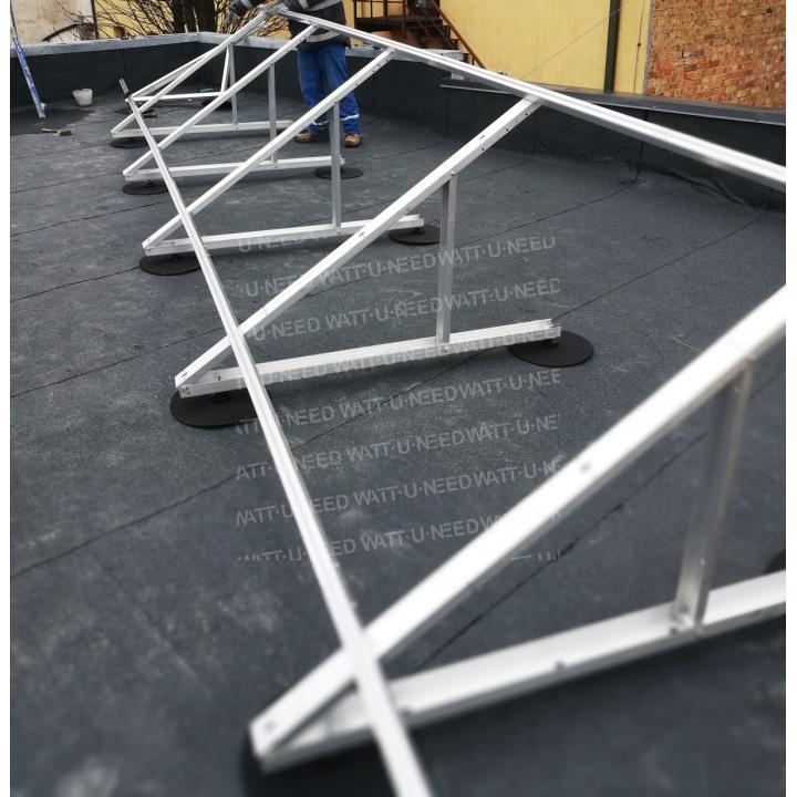 Aluminium adjustable photovoltaic panel support