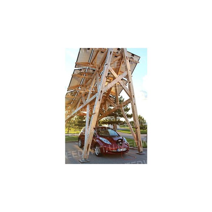 Carport solar wooden structure InnoVentum