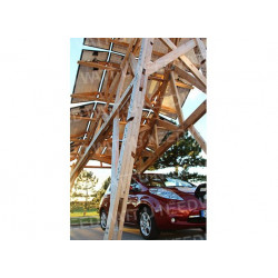 Estructura de madera para 4 autos