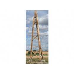 10m wooden tower structure for wind turbine