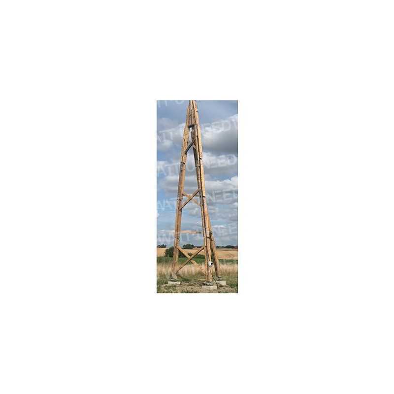 10m wooden tower structure for wind turbine