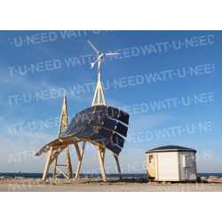 Giraffe 2.0 innoVentum Planta híbrida de viento y energía solar