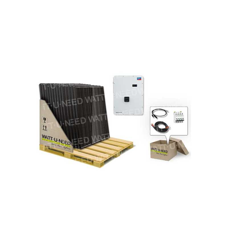 Kit de 6 paneles de consumo / reinyección 5000W con almacenamiento de litio 