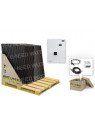 Kit de 6 paneles de consumo / reinyección 5000W con almacenamiento de litio 