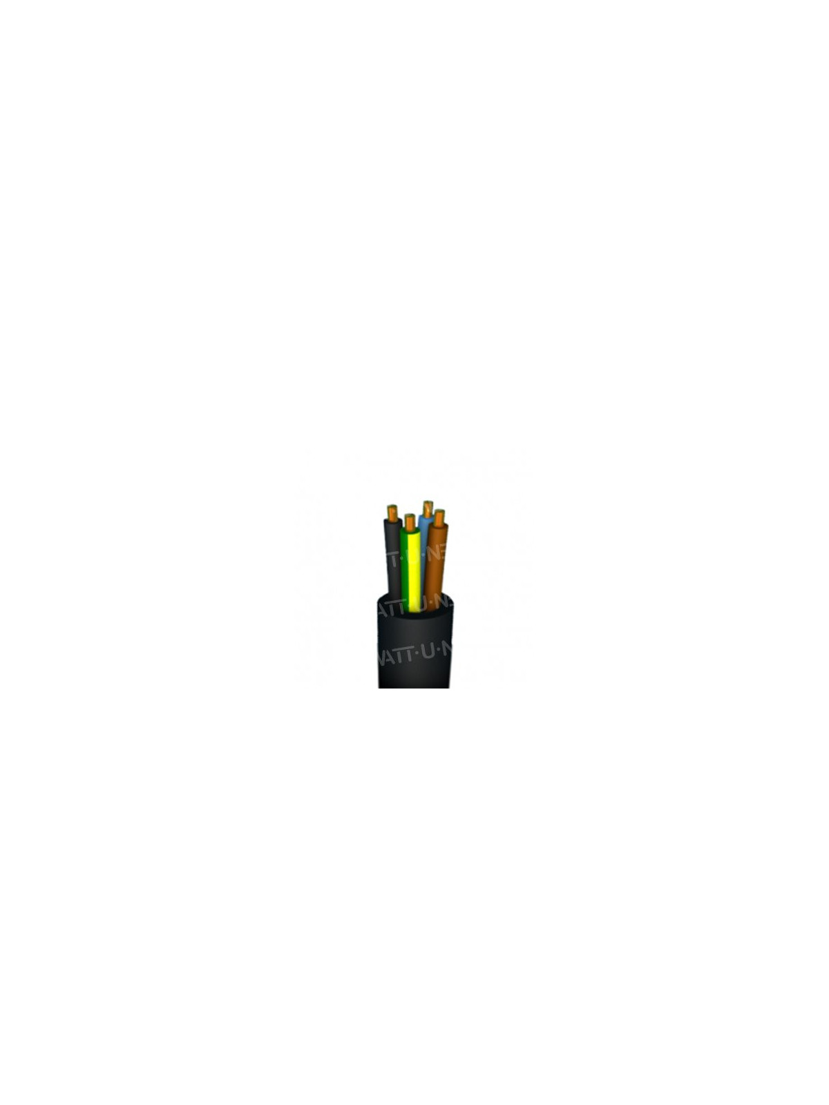 Câble souple H05RR-F 4G0,75mm² - 1m