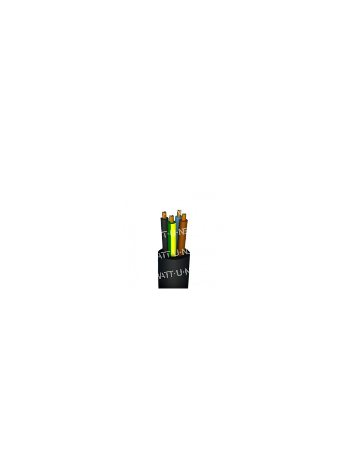 Câble souple H05RR-F 4G0,75mm² - 1m