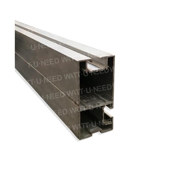 Riel de aluminio 80x40 mm