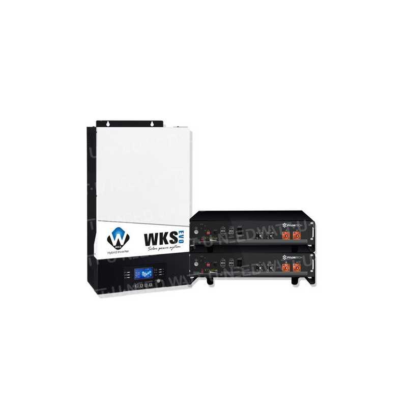 Pack WKS EVO 5 kVA stockage Pylontech 4,8 kWh