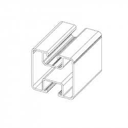 Aluminum rail for mounting solar panels (35mm x 40mm)