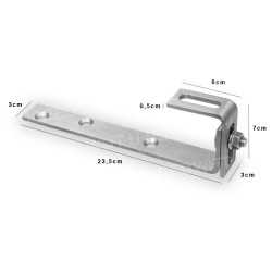 Adjustable fixing hook for slates