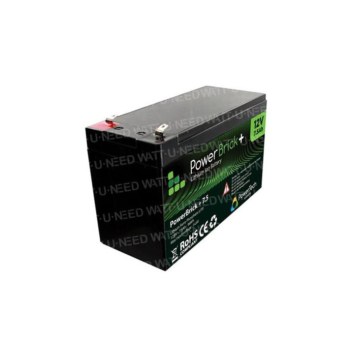 Lithiumbatterij PowerBrick+ 12V 7,5Ah