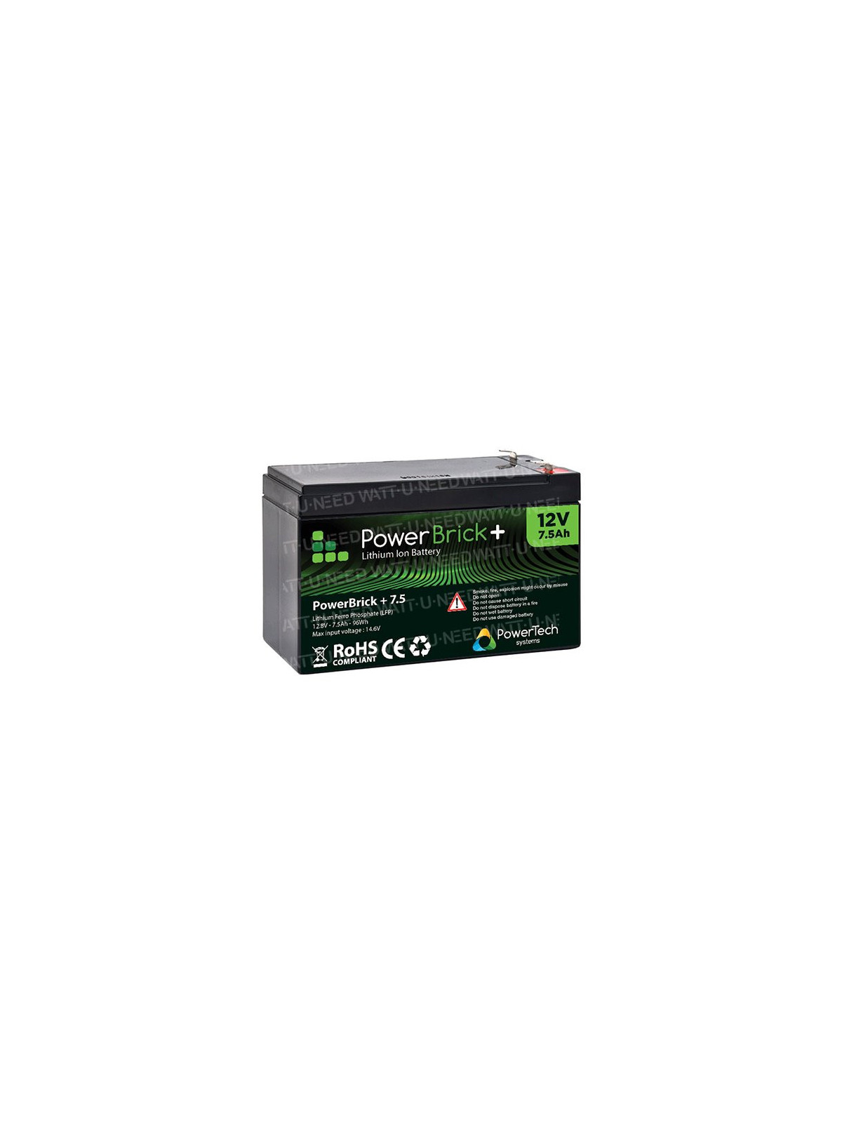 PowerBrick lithium battery + 12V 7, 5Ah