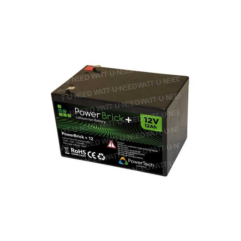 Batería de litio PowerBrick + 12V 12Ah