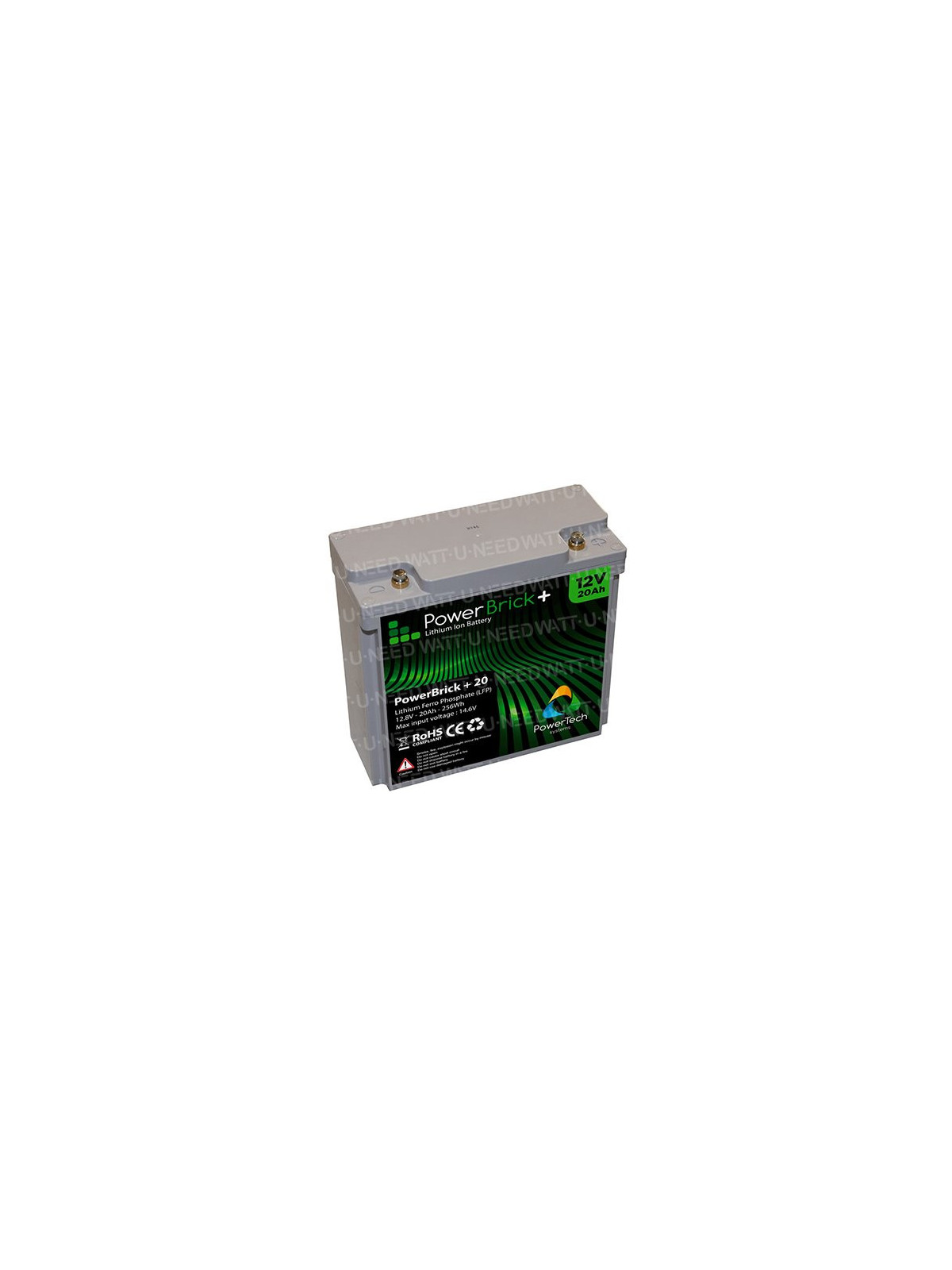 PowerBrick Lithium Battery 12V 20Ah PB+12/20