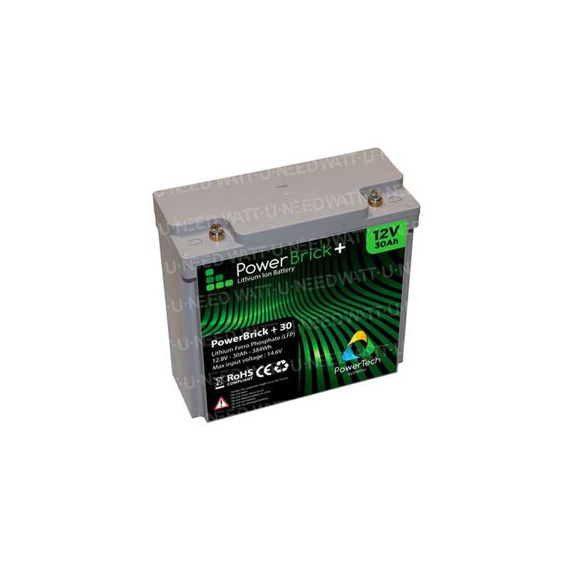 PowerBrick+ Batterie lithium 12V 30Ah PB+12/30