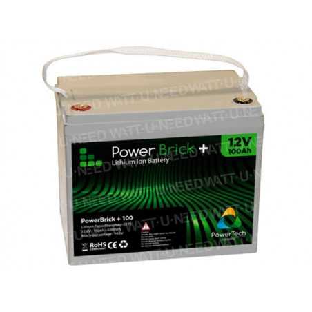 PowerBrick lithium battery + 12V 100Ah
