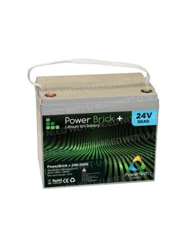 Batería de litio PowerBrick+ PB+24/50 - 50 Ah 25,6 V LiFePO4 1,28 kWh | IP65