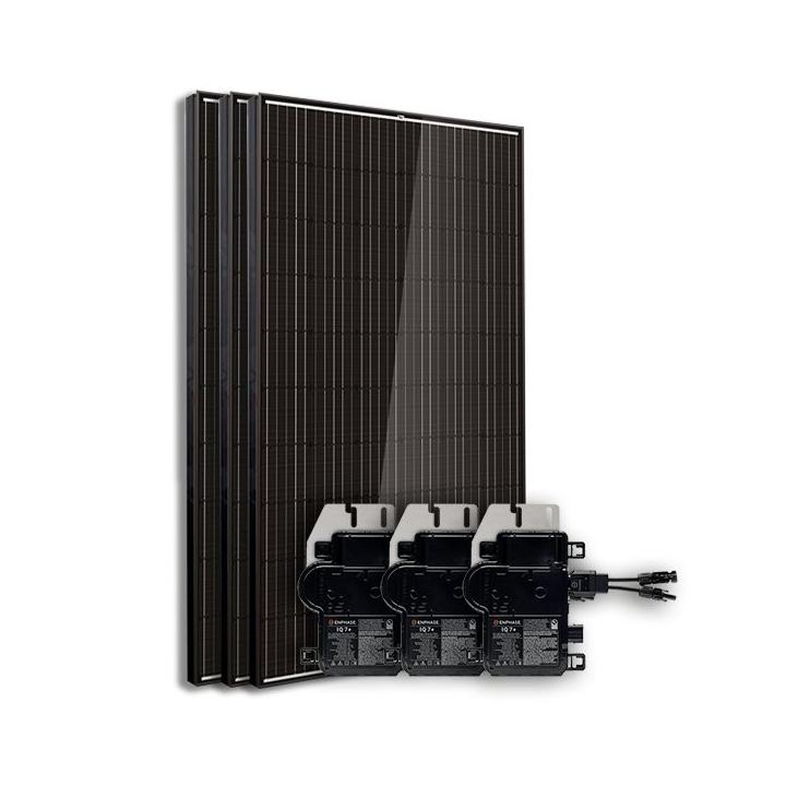 Kit 3 enphase self-consumption-reinjection panels without storage