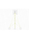 Steel mast for 2800 Ecorote wind turbine with cable supports 