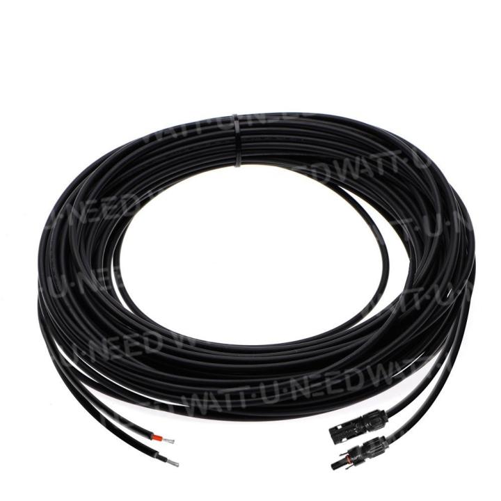 Cable solar 2X4mm2 con Tipo MC4 (vendido por el medidor - 20m)